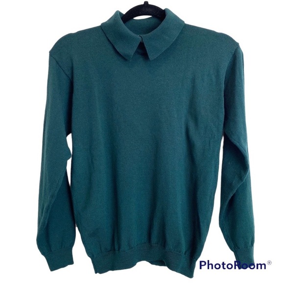 Talbots Tops - Talbots Collard Sweater Merino Wool S